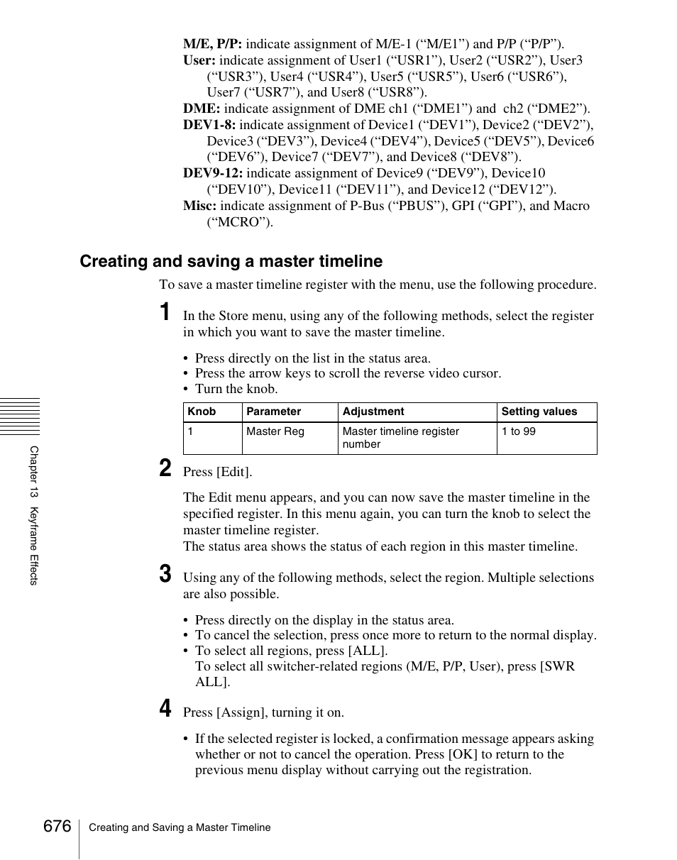 Creating and saving a master timeline | Sony Multi Interface Shoe Adapter User Manual | Page 676 / 1094