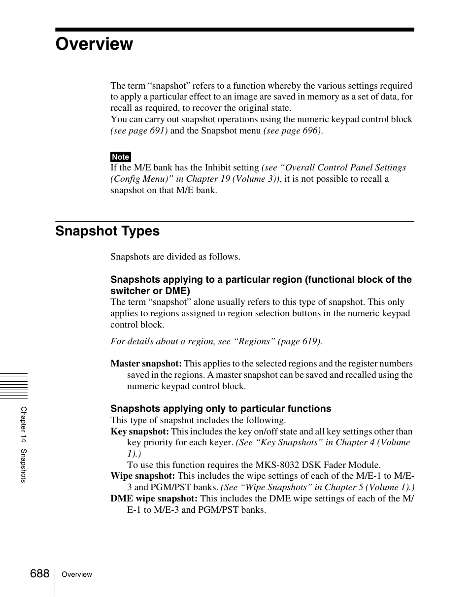 Overview, Snapshot types | Sony Multi Interface Shoe Adapter User Manual | Page 688 / 1094