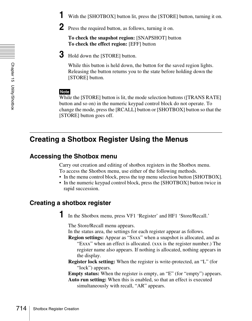 Creating a shotbox register using the menus | Sony Multi Interface Shoe Adapter User Manual | Page 714 / 1094