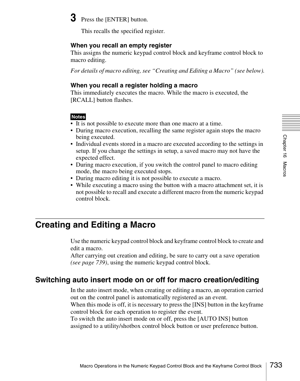 Creating and editing a macro | Sony Multi Interface Shoe Adapter User Manual | Page 733 / 1094