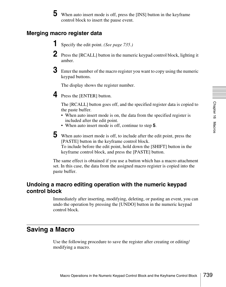 Saving a macro | Sony Multi Interface Shoe Adapter User Manual | Page 739 / 1094