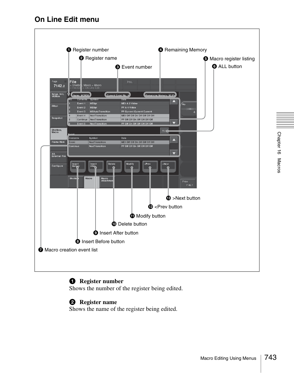 On line edit menu | Sony Multi Interface Shoe Adapter User Manual | Page 743 / 1094