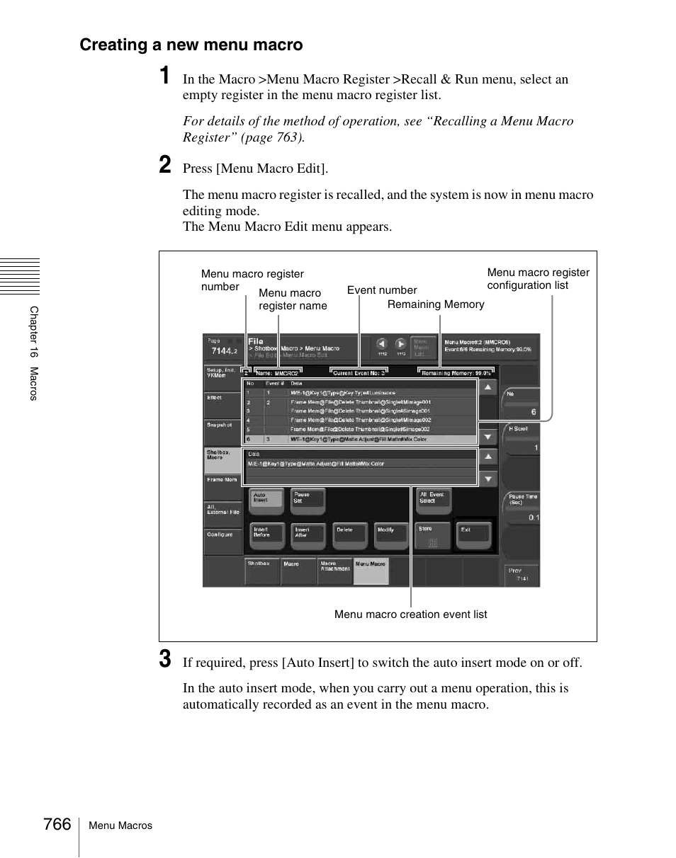 Creating a new menu macro | Sony Multi Interface Shoe Adapter User Manual | Page 766 / 1094