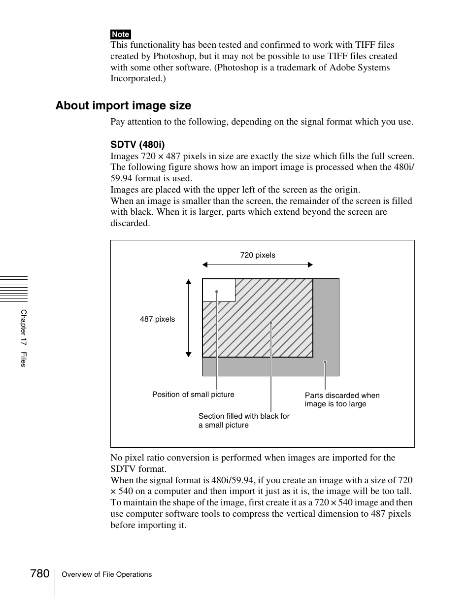 About import image size | Sony Multi Interface Shoe Adapter User Manual | Page 780 / 1094