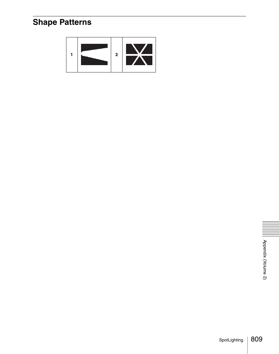 Shape patterns | Sony Multi Interface Shoe Adapter User Manual | Page 809 / 1094