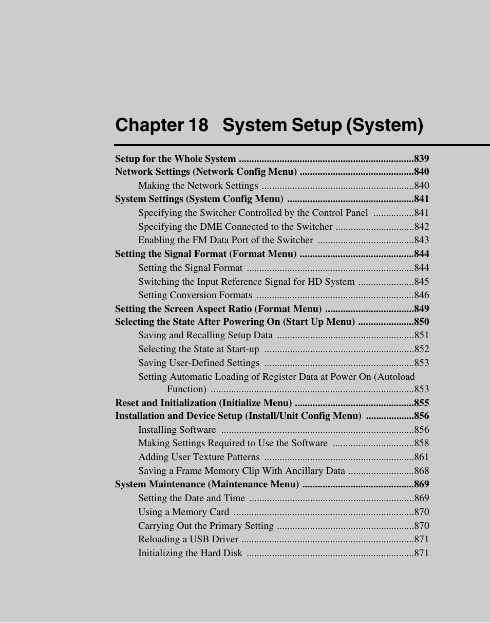 Chapter 18 system setup (system) | Sony Multi Interface Shoe Adapter User Manual | Page 837 / 1094