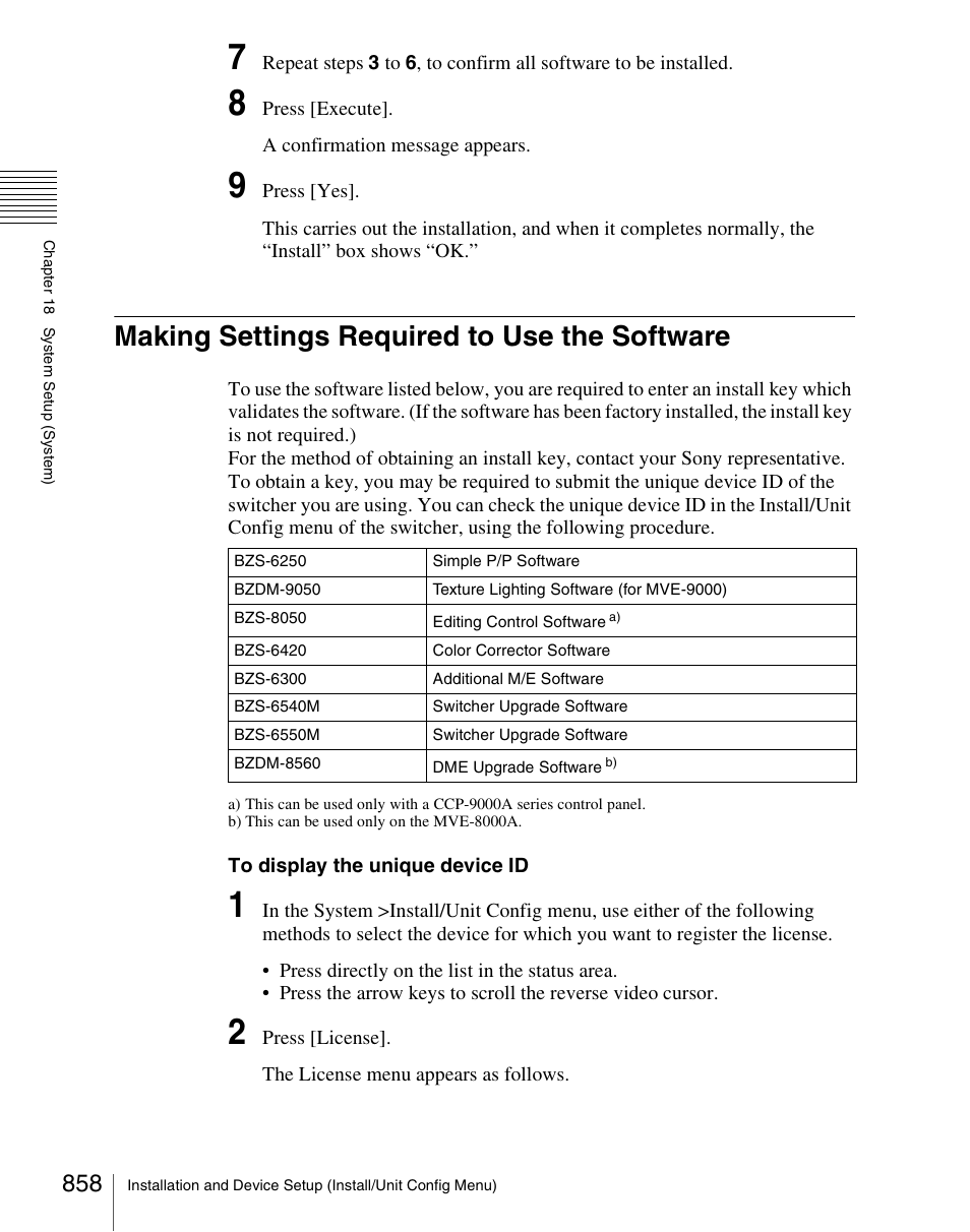 Making settings required to use the software | Sony Multi Interface Shoe Adapter User Manual | Page 858 / 1094