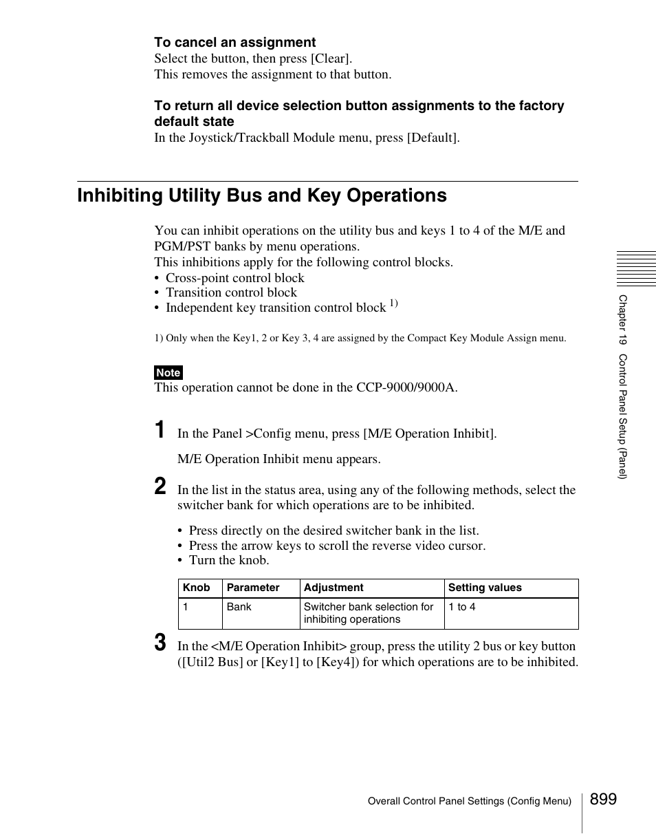 Inhibiting utility bus and key operations | Sony Multi Interface Shoe Adapter User Manual | Page 899 / 1094