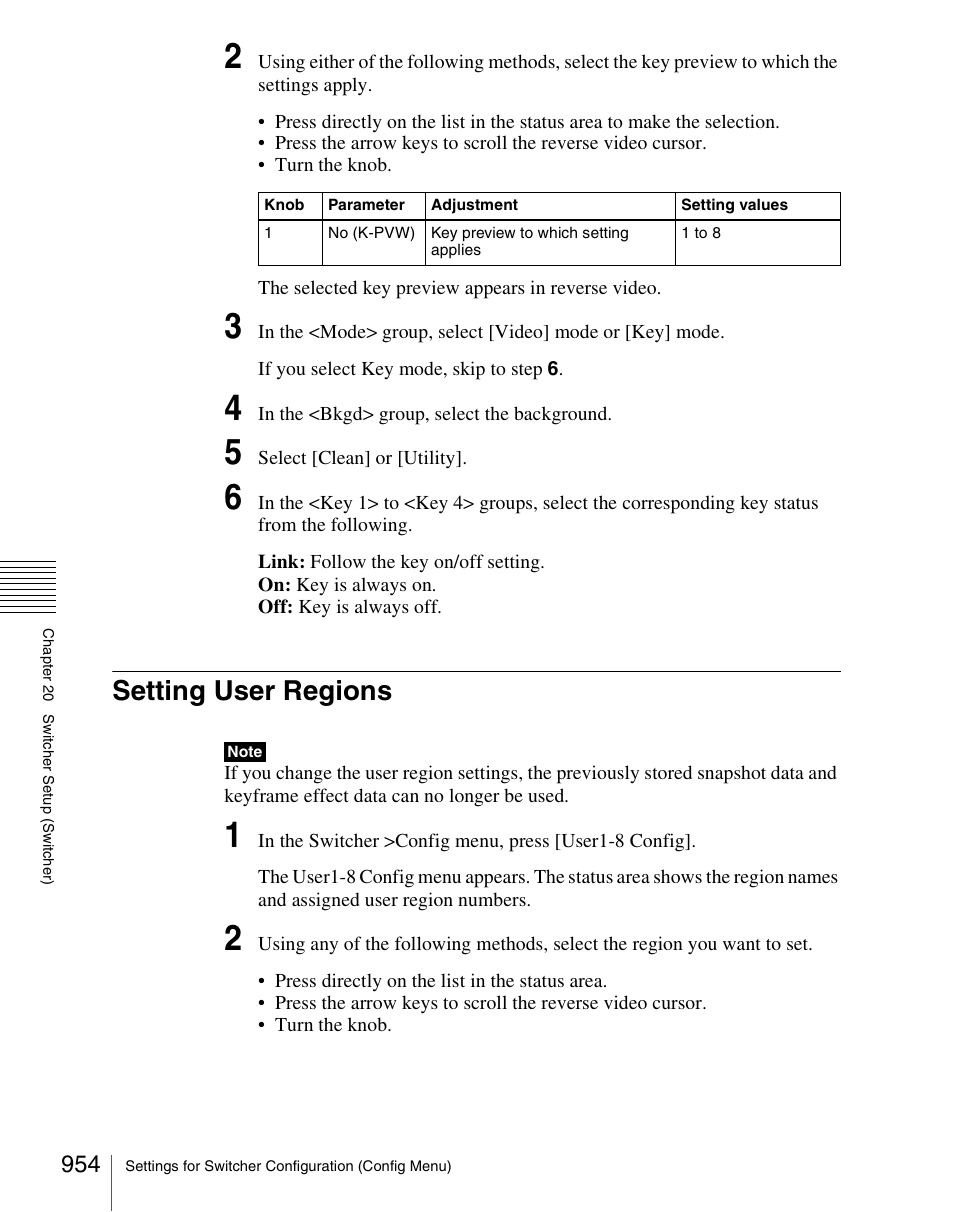 Setting user regions | Sony Multi Interface Shoe Adapter User Manual | Page 954 / 1094