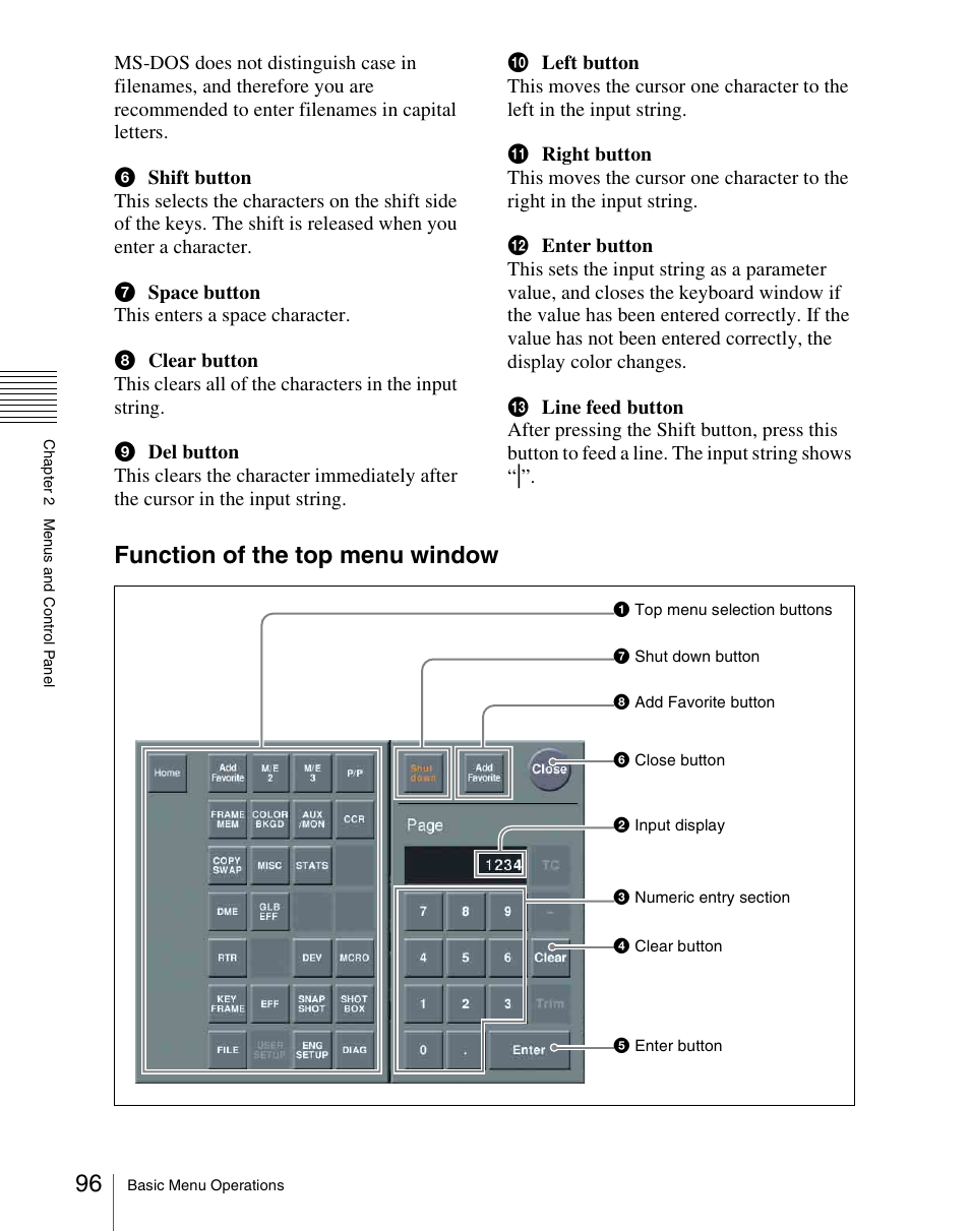 Function of the top menu window | Sony Multi Interface Shoe Adapter User Manual | Page 96 / 1094