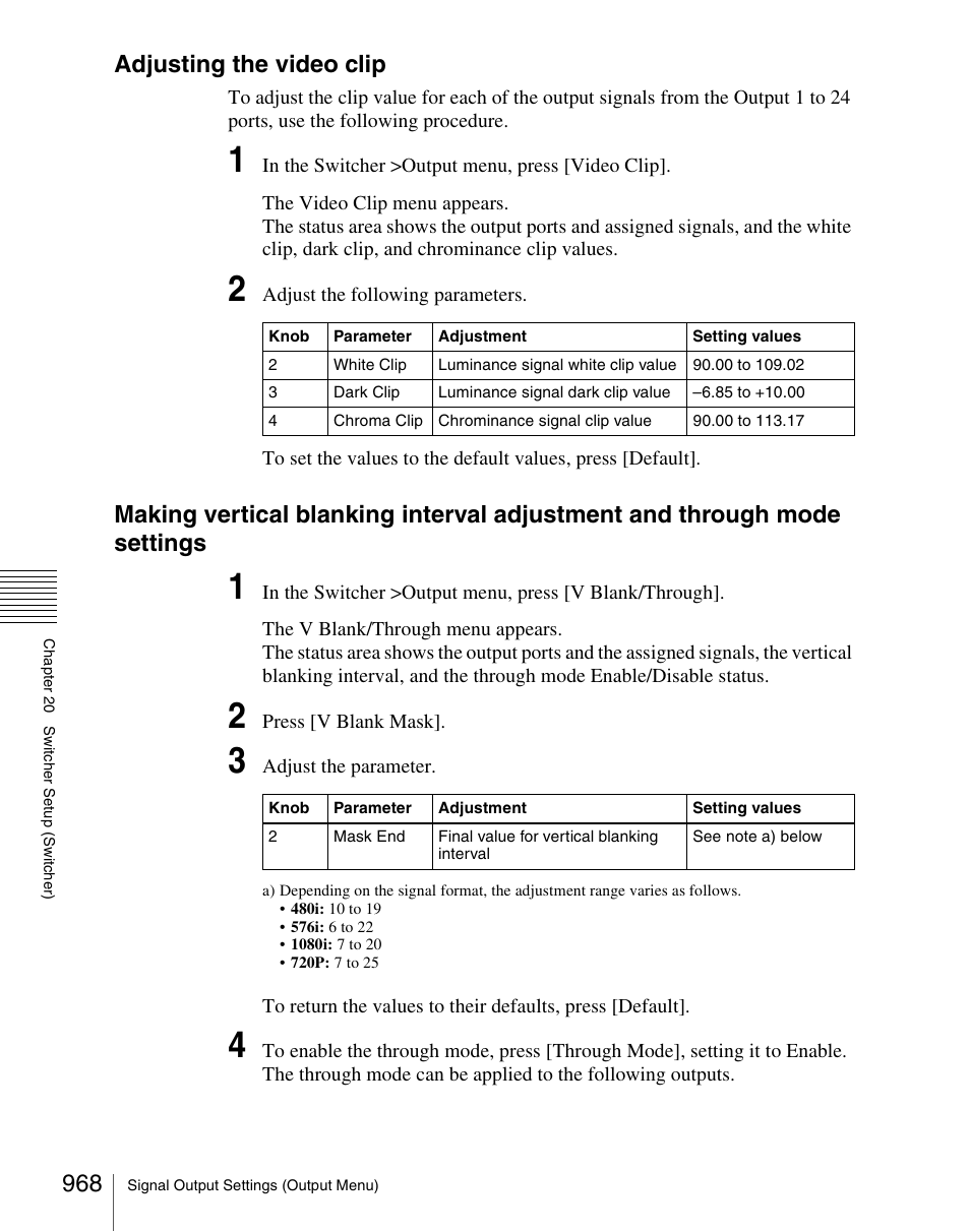 Adjusting the video clip | Sony Multi Interface Shoe Adapter User Manual | Page 968 / 1094