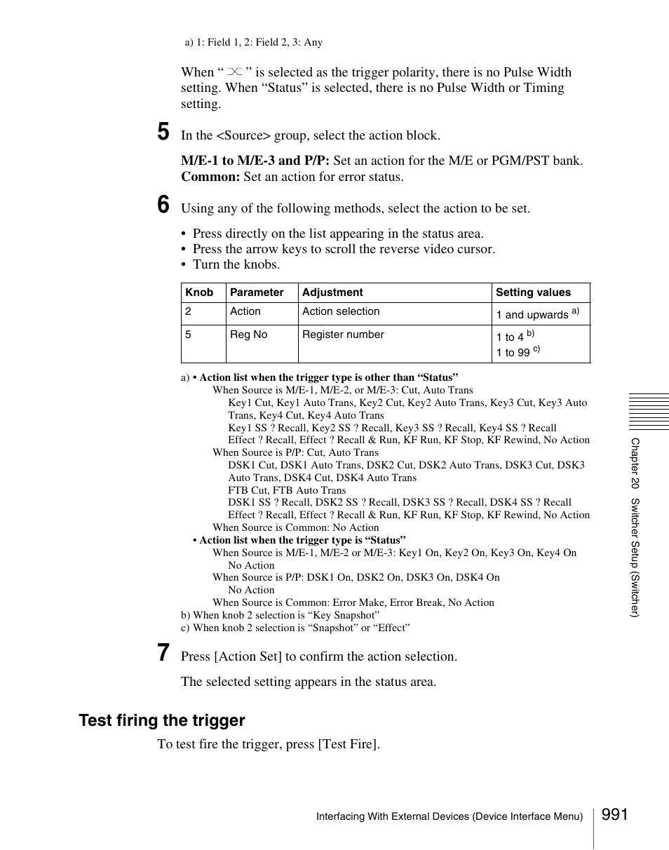 Test firing the trigger | Sony Multi Interface Shoe Adapter User Manual | Page 991 / 1094