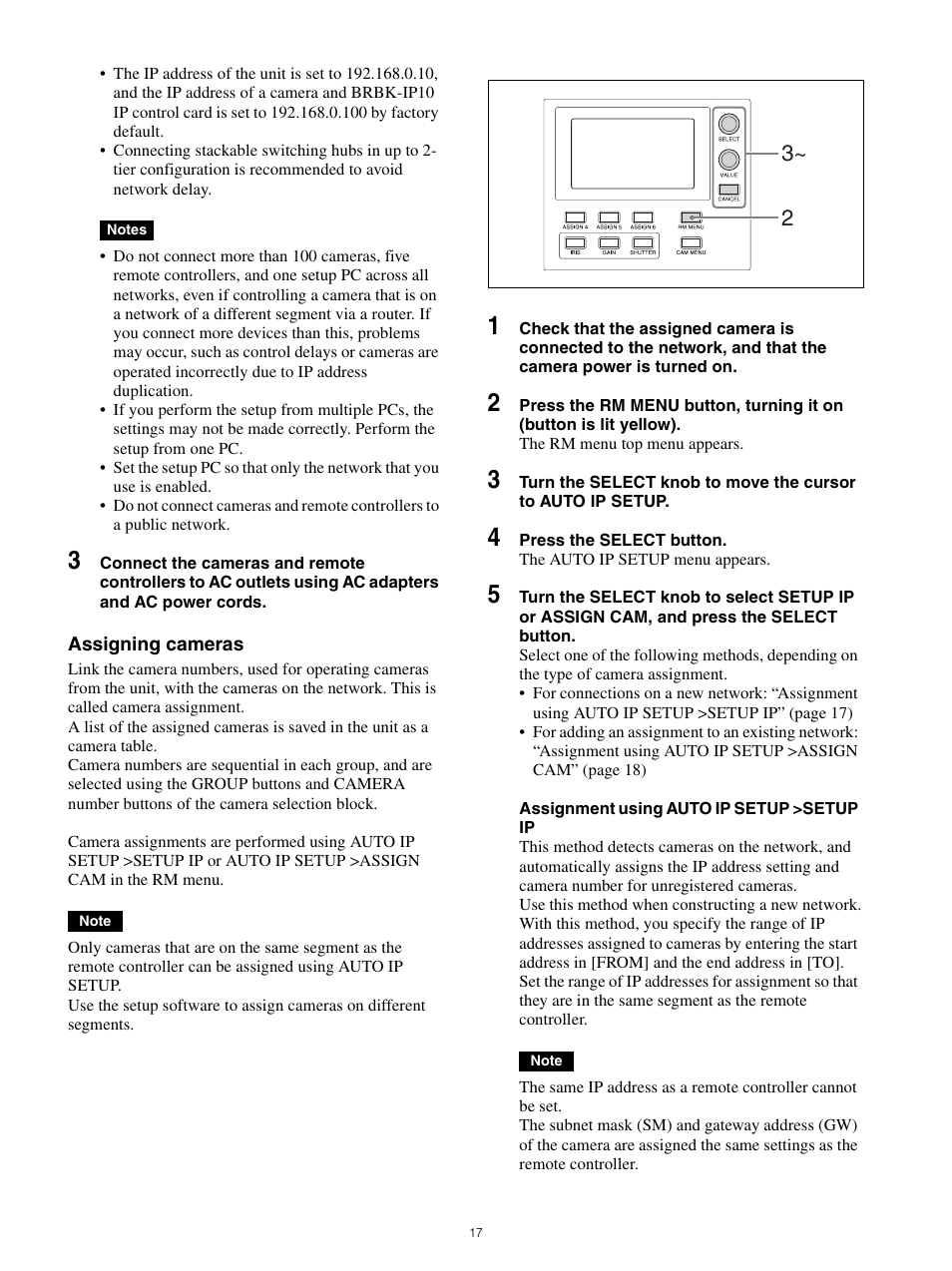 Assignment using auto ip setup >setup ip | Sony WI-1000XM2 Noise-Canceling Wireless In-Ear Headphones (Black) User Manual | Page 17 / 62