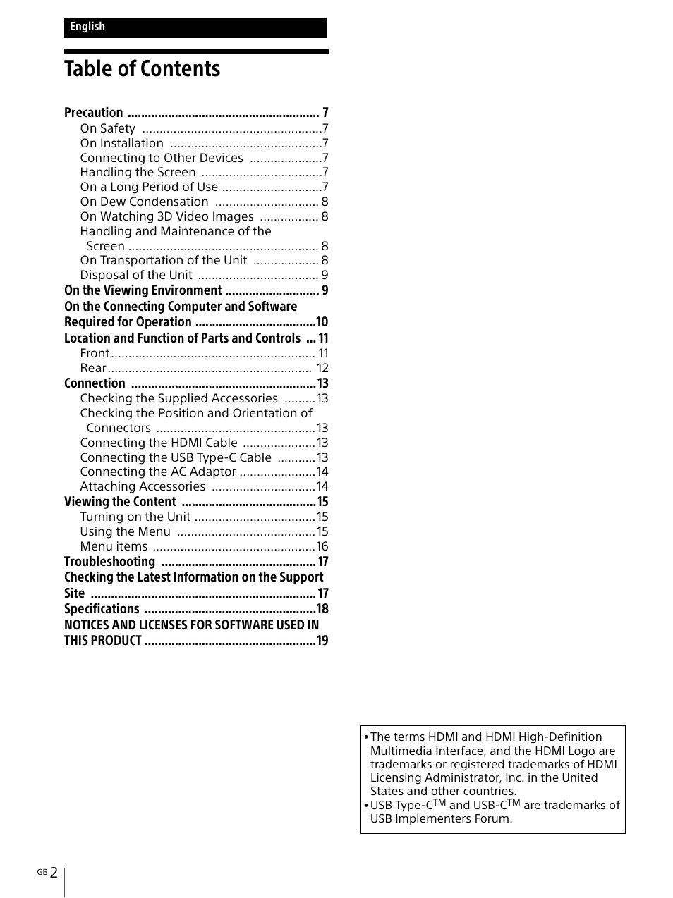 Sony IER-M7 In-Ear Monitor Headphones User Manual | Page 2 / 24