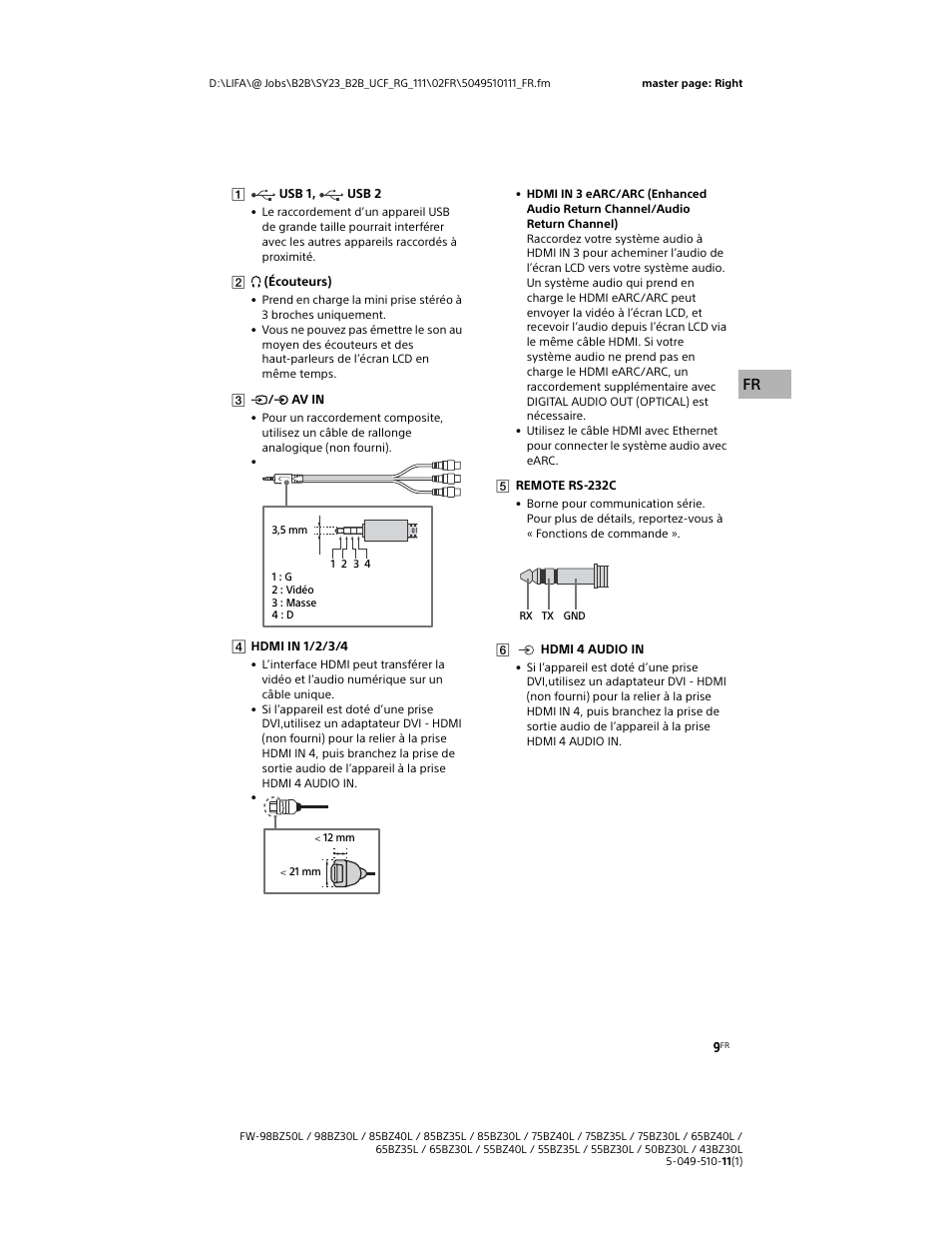 Gb fr | Sony WF-1000XM5 Noise-Canceling True Wireless In-Ear Headphones (Silver) User Manual | Page 29 / 68