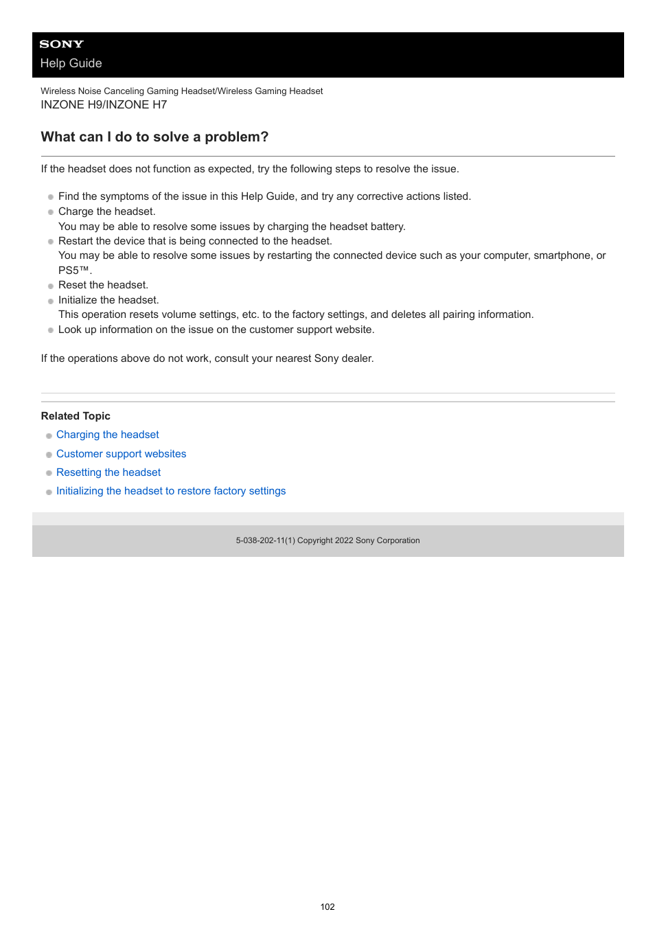 What can i do to solve a problem | Sony MDR-MV1 Open-Back Reference Monitor Headphones User Manual | Page 102 / 123