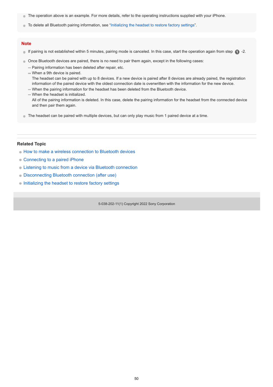 Sony MDR-MV1 Open-Back Reference Monitor Headphones User Manual | Page 50 / 123