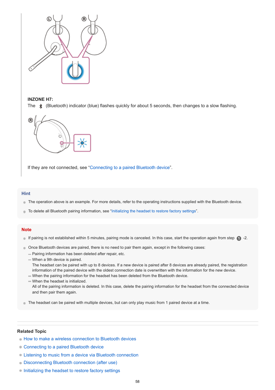 Sony MDR-MV1 Open-Back Reference Monitor Headphones User Manual | Page 58 / 123