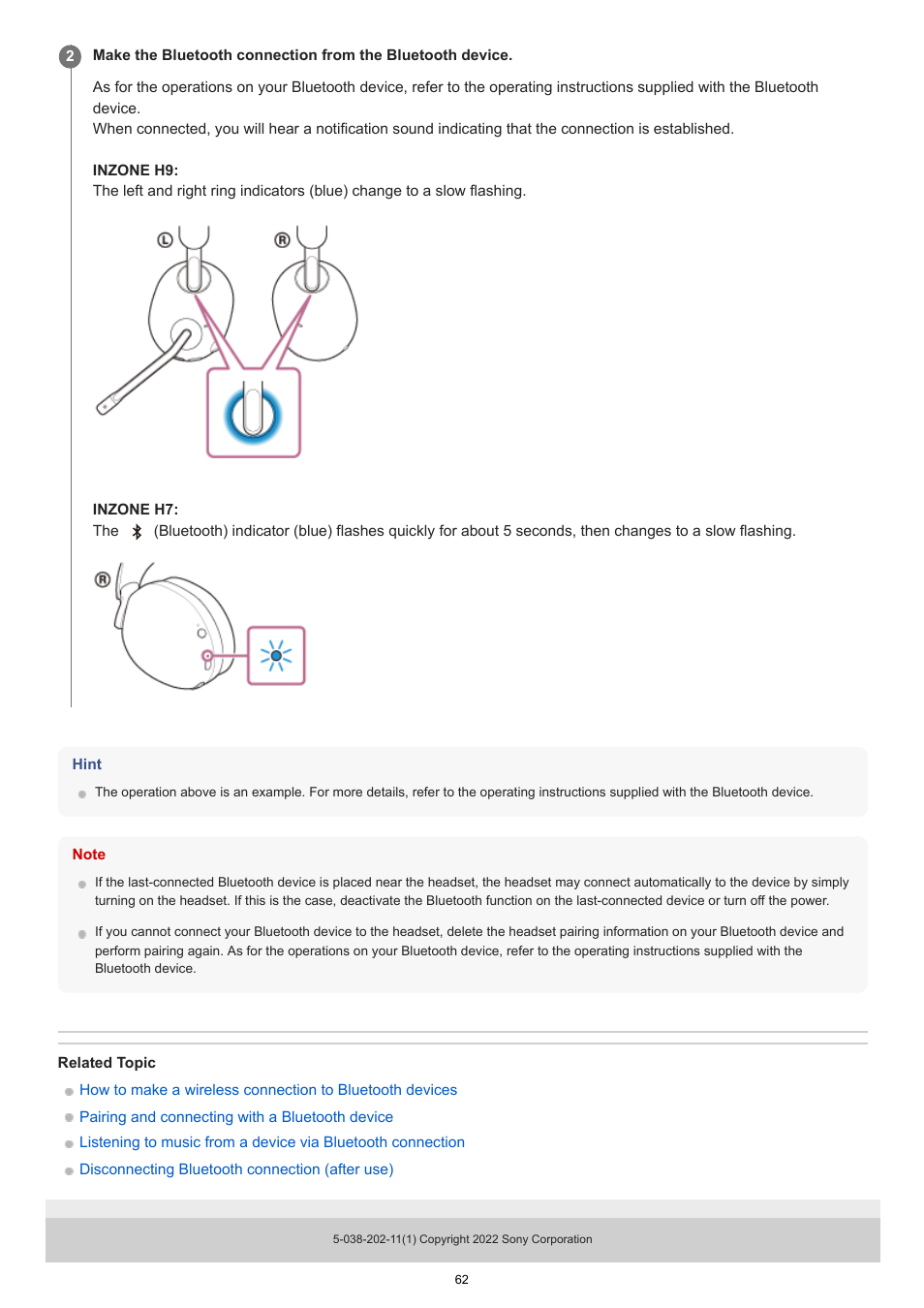 Sony MDR-MV1 Open-Back Reference Monitor Headphones User Manual | Page 62 / 123