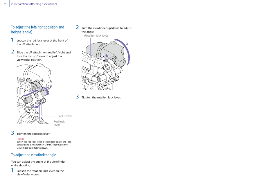 Sony LHP-1 Lens Hood User Manual | Page 25 / 153