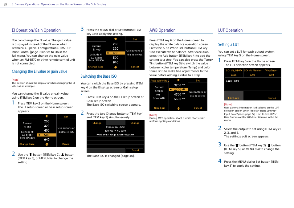 Sony LHP-1 Lens Hood User Manual | Page 39 / 153