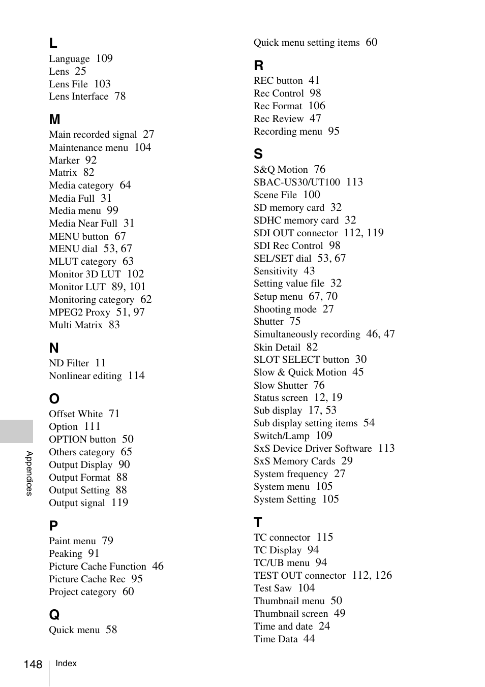 Sony LA-EA5 A-Mount to E-Mount Adapter User Manual | Page 148 / 150