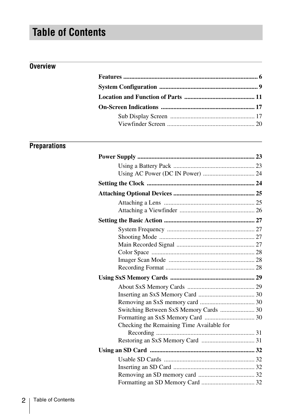 Sony LA-EA5 A-Mount to E-Mount Adapter User Manual | Page 2 / 150