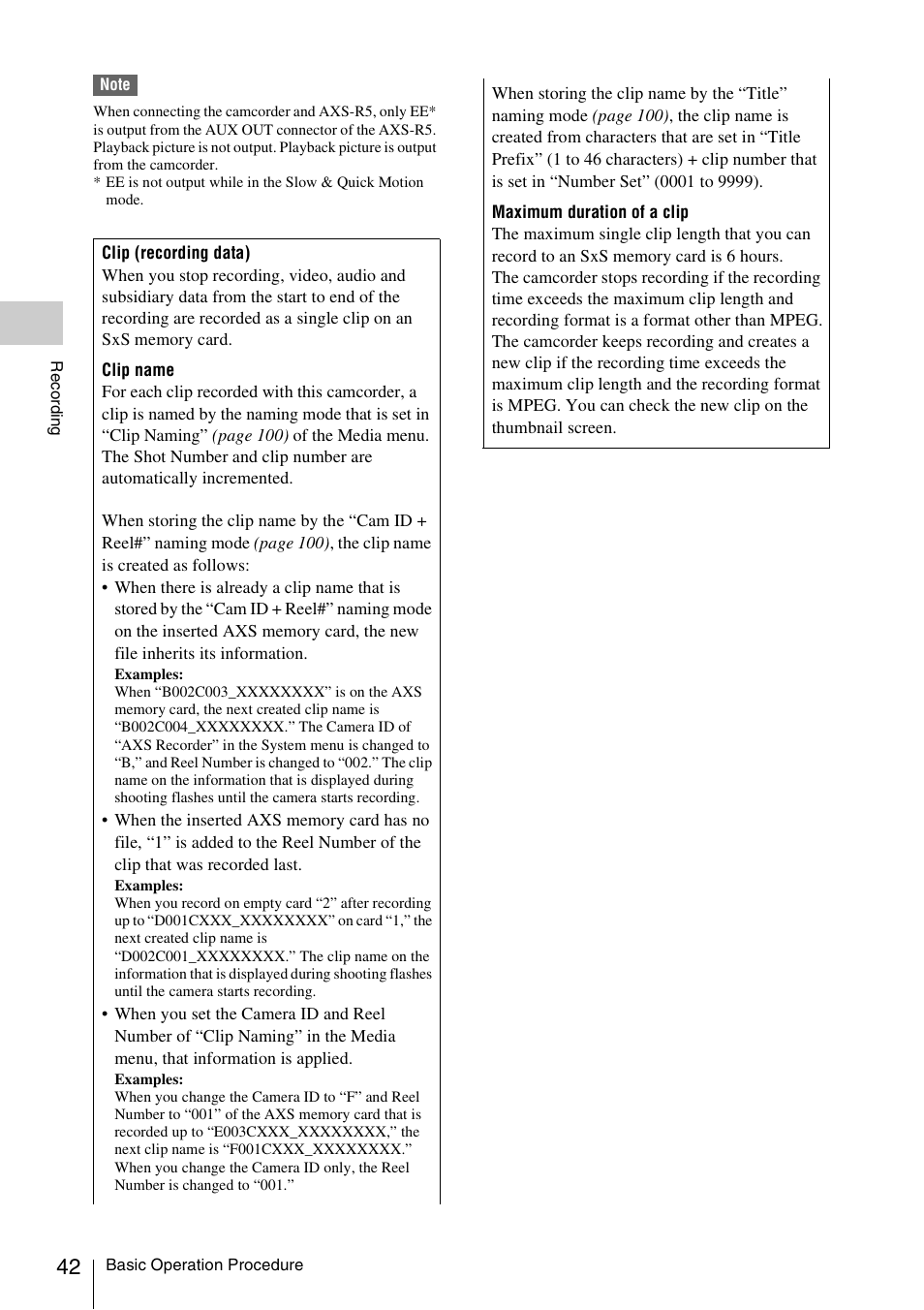 Sony LA-EA5 A-Mount to E-Mount Adapter User Manual | Page 42 / 150