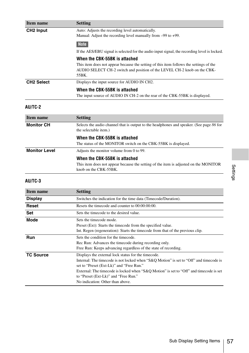 Sony LA-EA5 A-Mount to E-Mount Adapter User Manual | Page 57 / 150