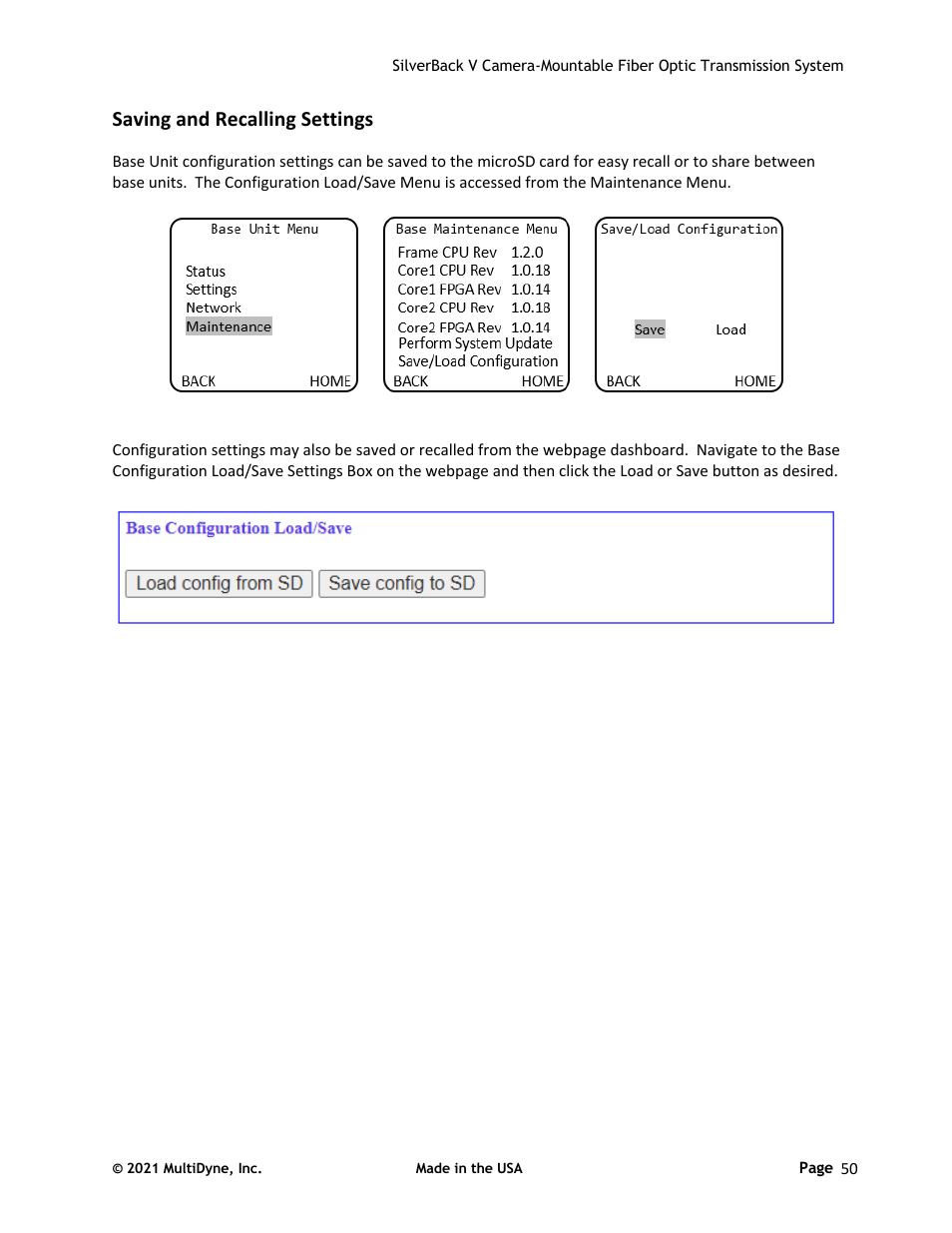 Saving and recalling settings | Sony FE 2x Teleconverter User Manual | Page 50 / 64