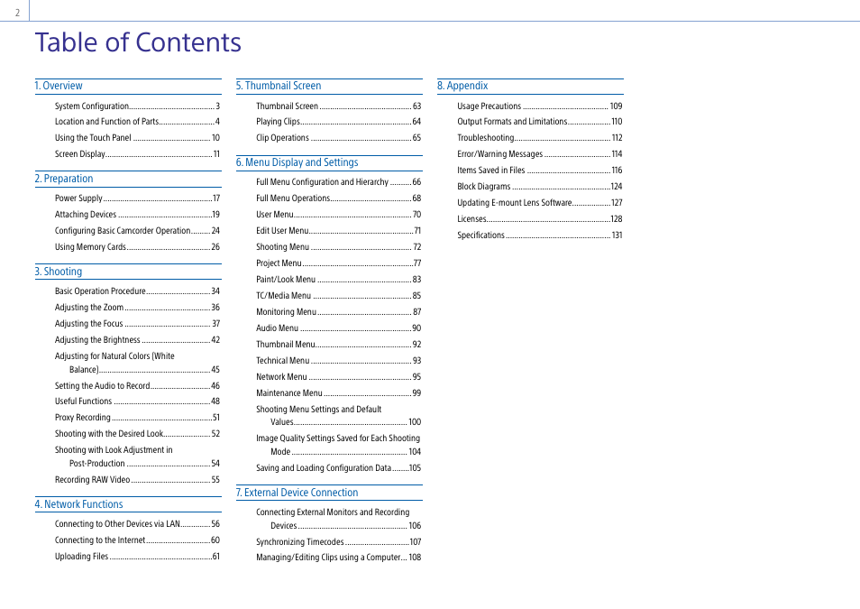 Sony DT 11-18mm f/4.5-5.6 Lens User Manual | Page 2 / 134