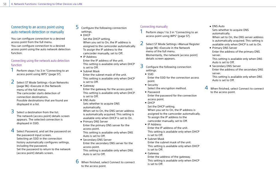 Sony DT 11-18mm f/4.5-5.6 Lens User Manual | Page 58 / 134