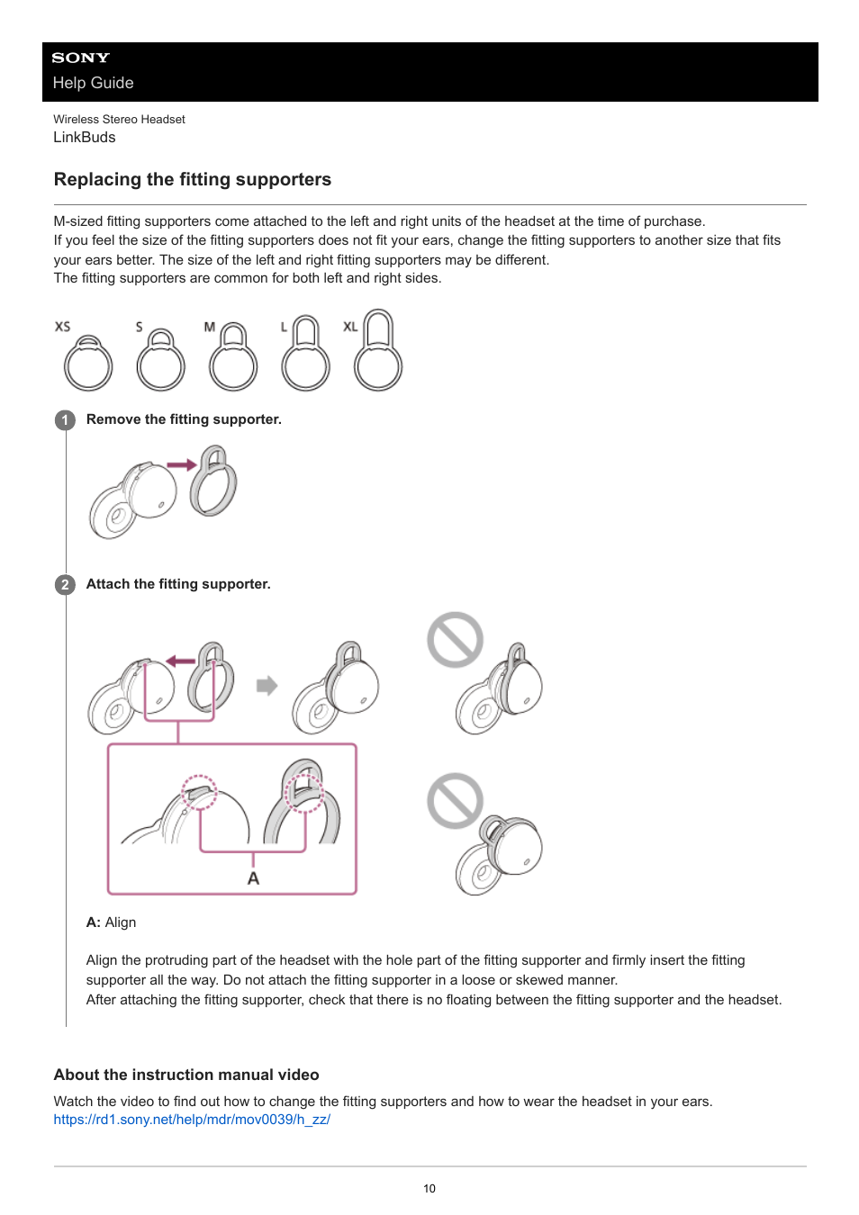 Replacing the fitting supporters | Sony FE 100-400mm f/4.5-5.6 GM OSS Lens User Manual | Page 10 / 147