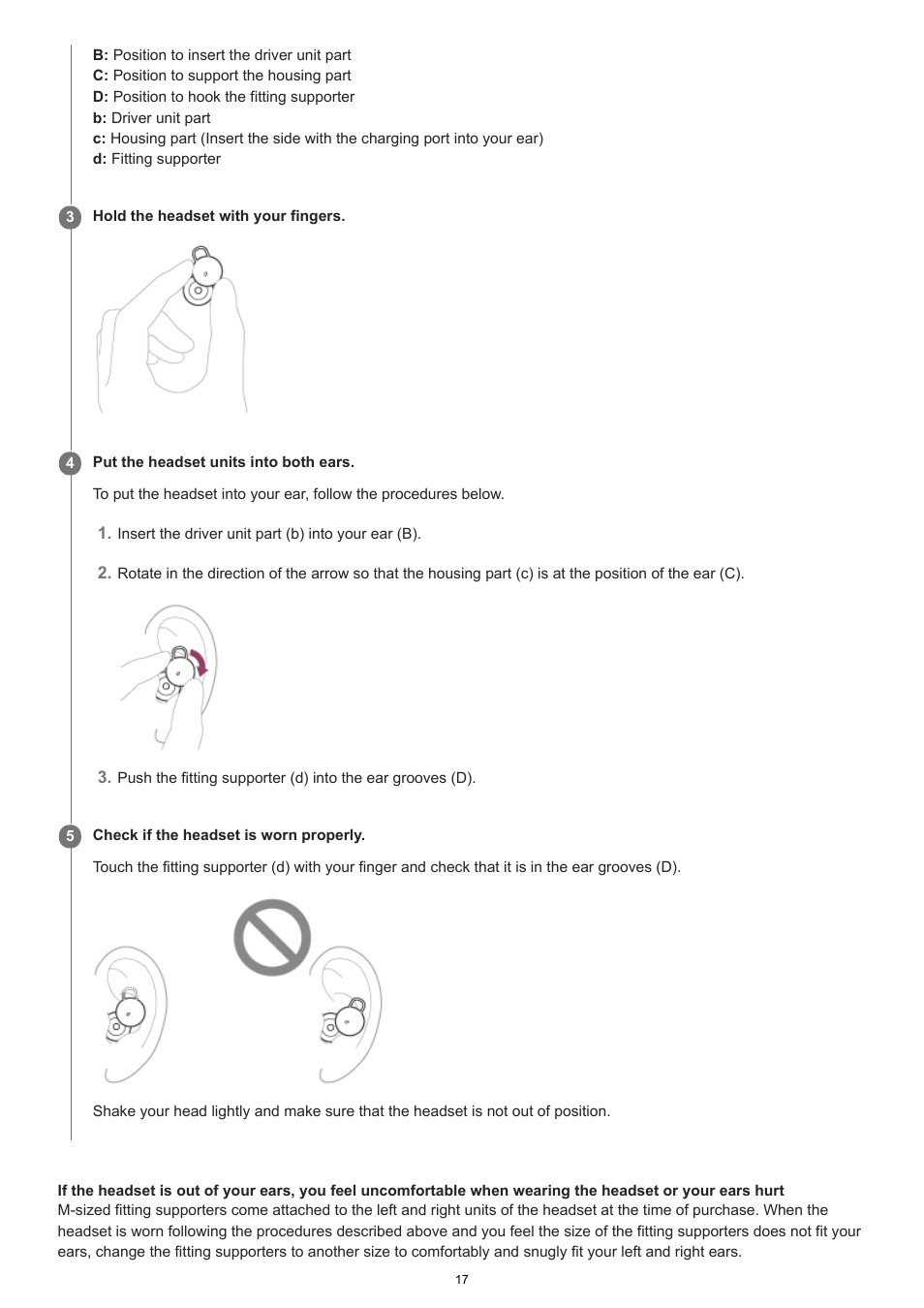 Sony FE 100-400mm f/4.5-5.6 GM OSS Lens User Manual | Page 17 / 147