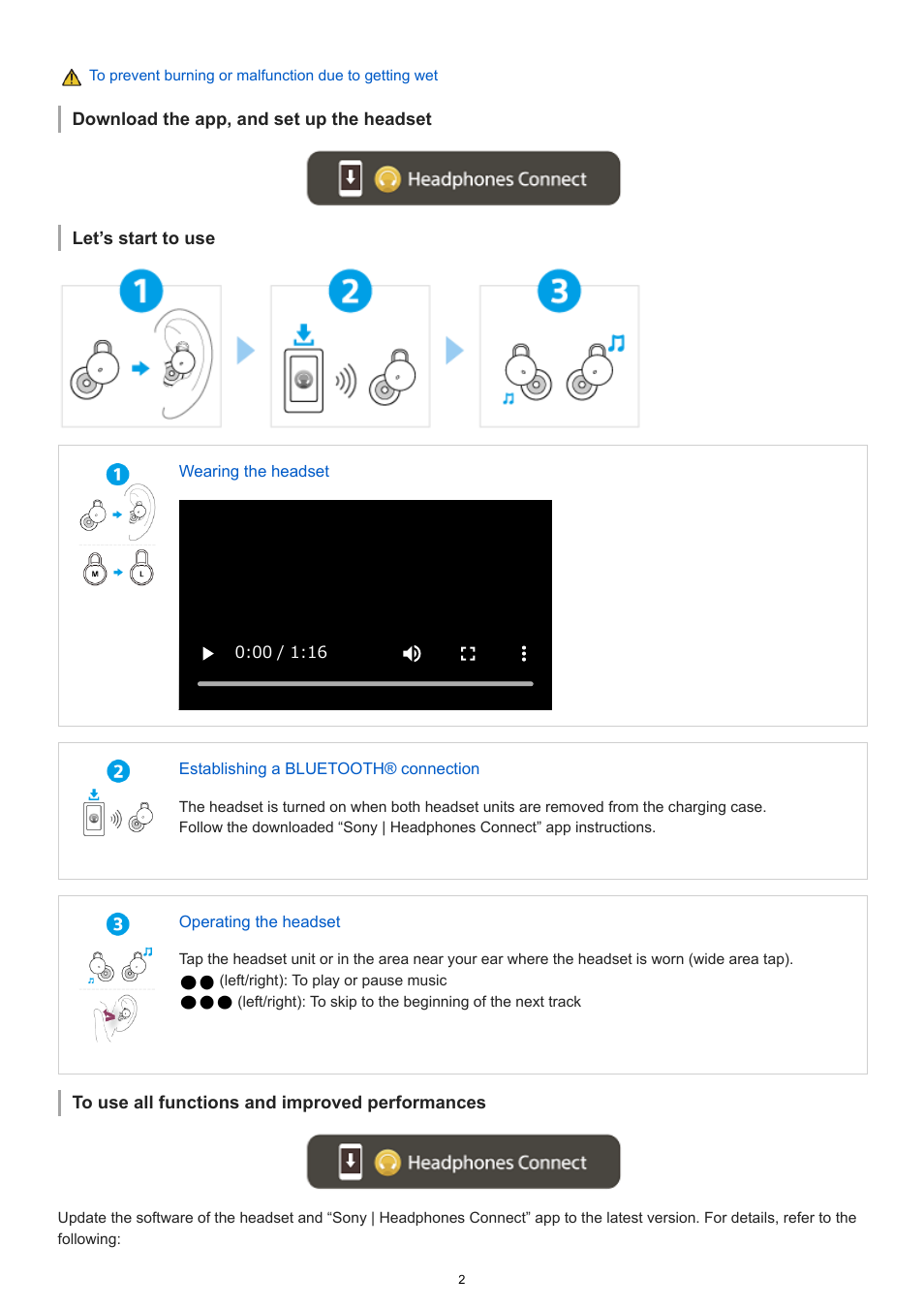 Sony FE 100-400mm f/4.5-5.6 GM OSS Lens User Manual | Page 2 / 147