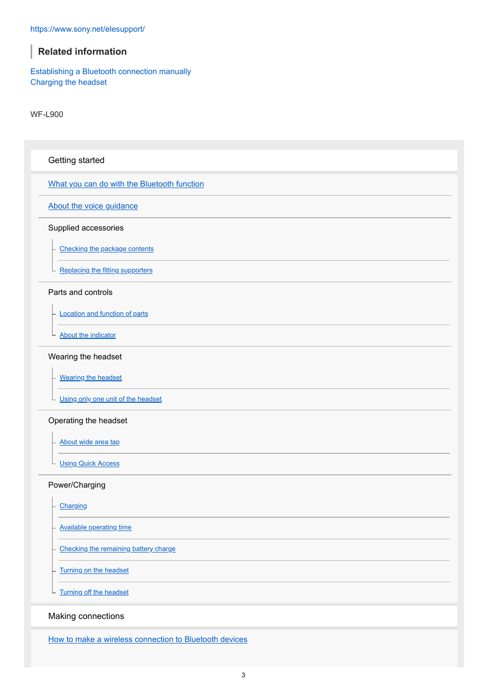 Related information | Sony FE 100-400mm f/4.5-5.6 GM OSS Lens User Manual | Page 3 / 147