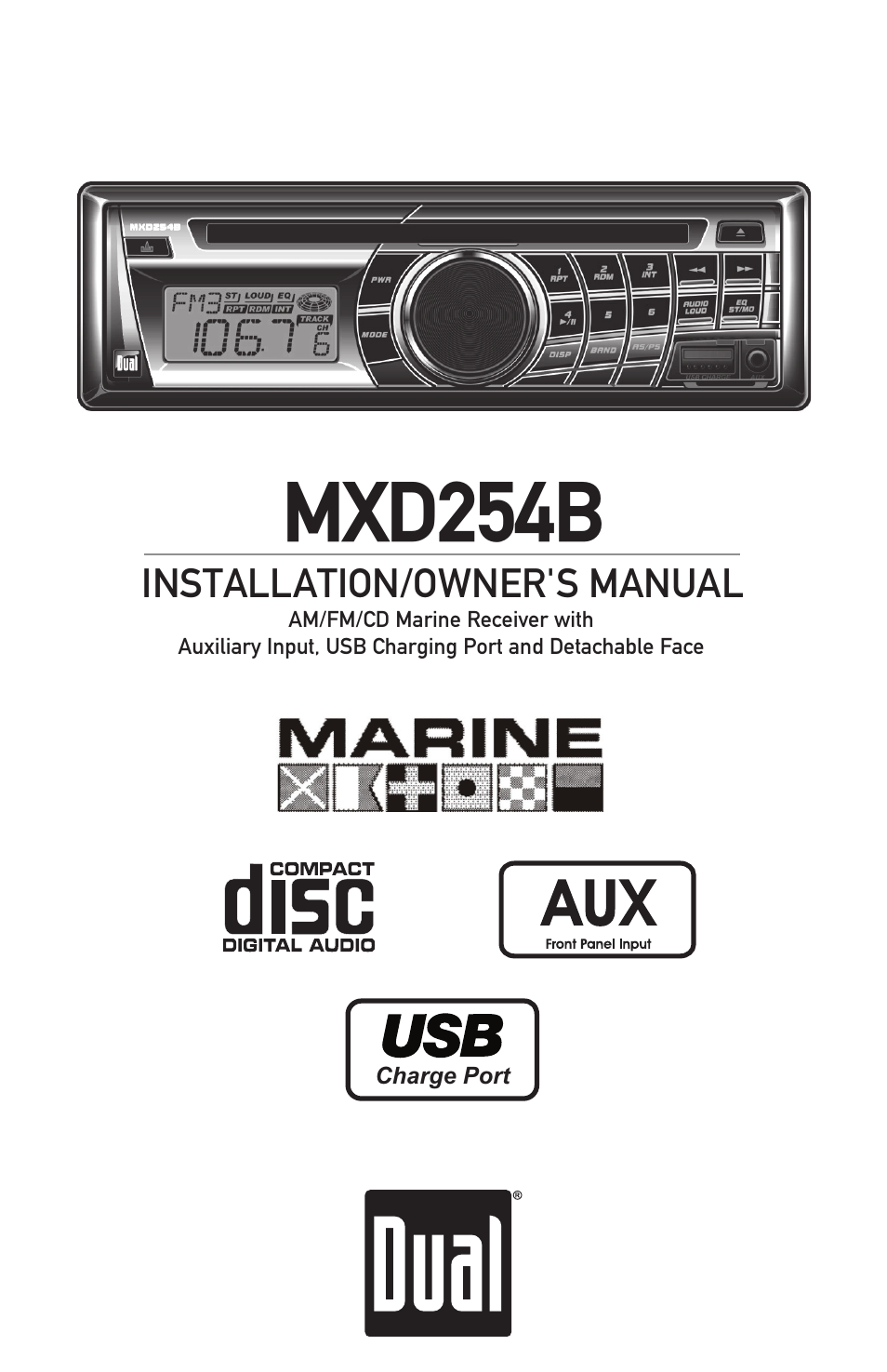 Dual MXD254B User Manual | 12 pages