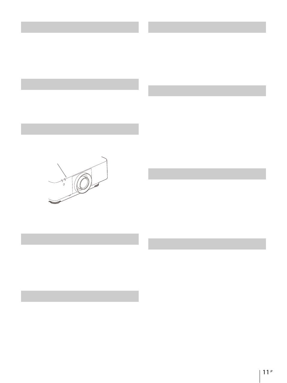 ファンの音について, 自動フィルター掃除機能について, 照度センサーについて | レンズの交換について, 光源まわりの点検について, 使用済み製品の処理について, 液晶プロジェクターについて, 結露について, セキュリティに関するご注意 | Sony E 30mm f/3.5 Macro Lens User Manual | Page 11 / 135