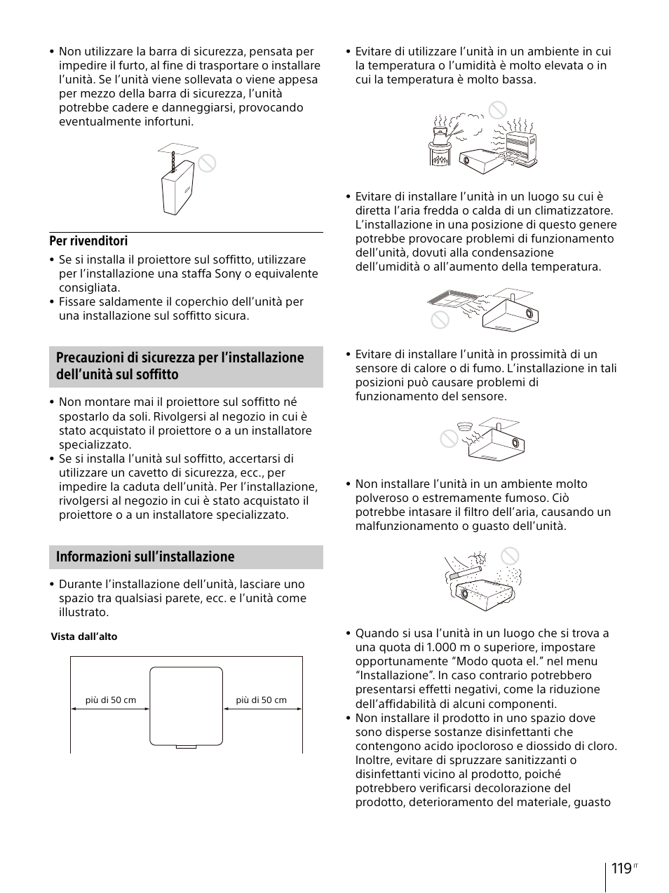 Informazioni sull’installazione, Per rivenditori | Sony E 30mm f/3.5 Macro Lens User Manual | Page 119 / 135