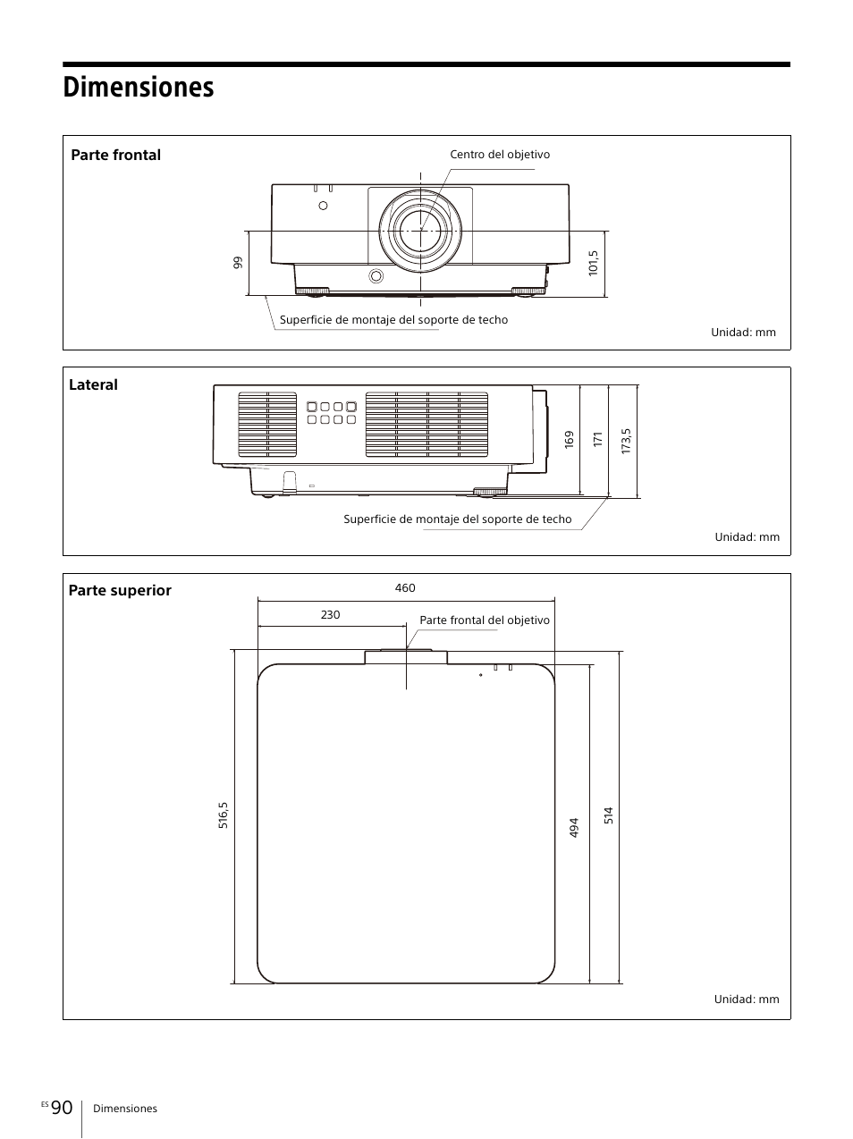 Dimensiones | Sony E 30mm f/3.5 Macro Lens User Manual | Page 90 / 135