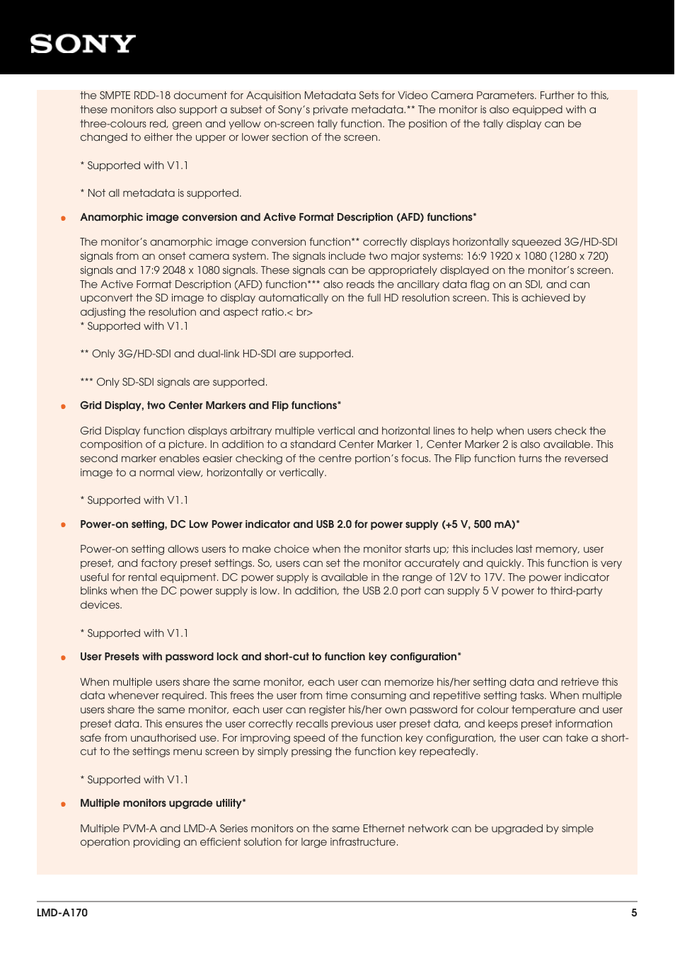 Multiple monitors upgrade utility | Sony FE 600mm f/4 GM OSS Lens User Manual | Page 5 / 9