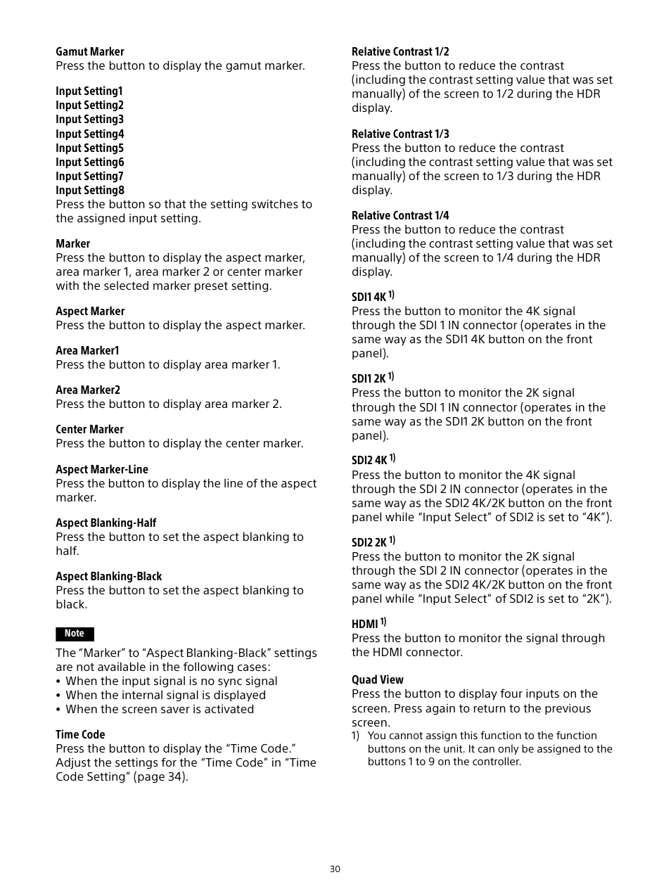 Sony Sonnar T* FE 55mm f/1.8 ZA Lens User Manual | Page 30 / 51