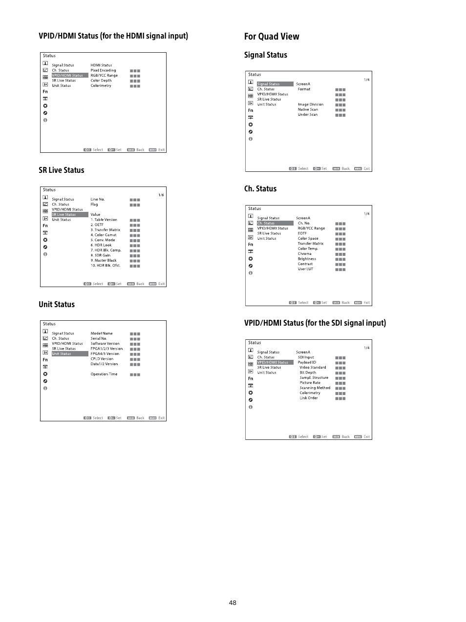 For quad view | Sony E 16mm f/2.8 Lens User Manual | Page 48 / 86