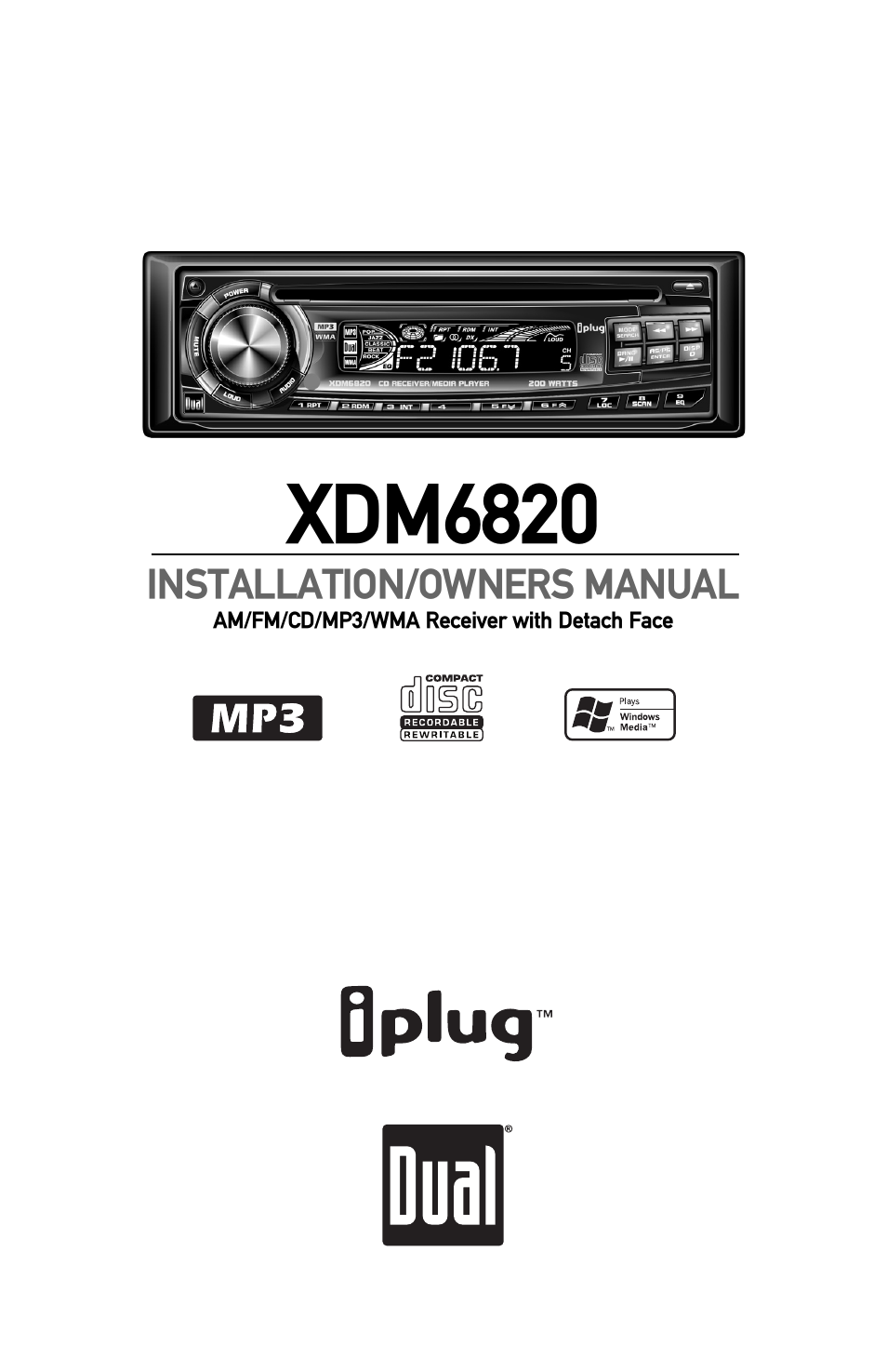 Dual XDM6820 User Manual | 20 pages