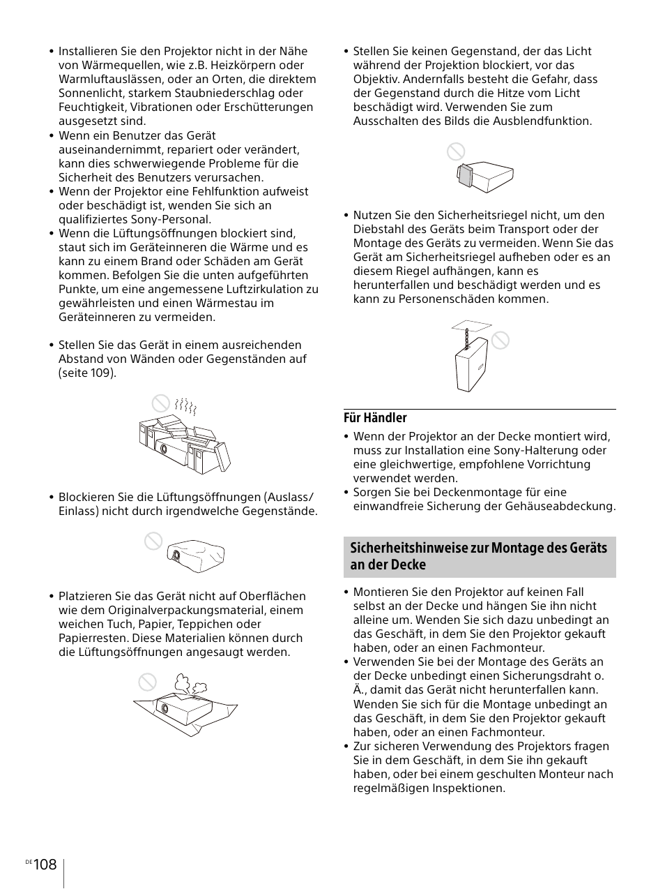 Für händler | Sony Vario-Tessar T* E 16-70mm f/4 ZA OSS Lens User Manual | Page 108 / 155