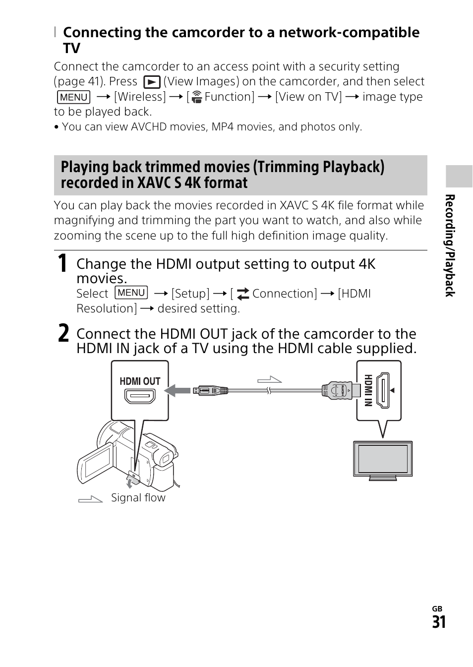 Sony RM1BP Remote Commander User Manual | Page 31 / 60