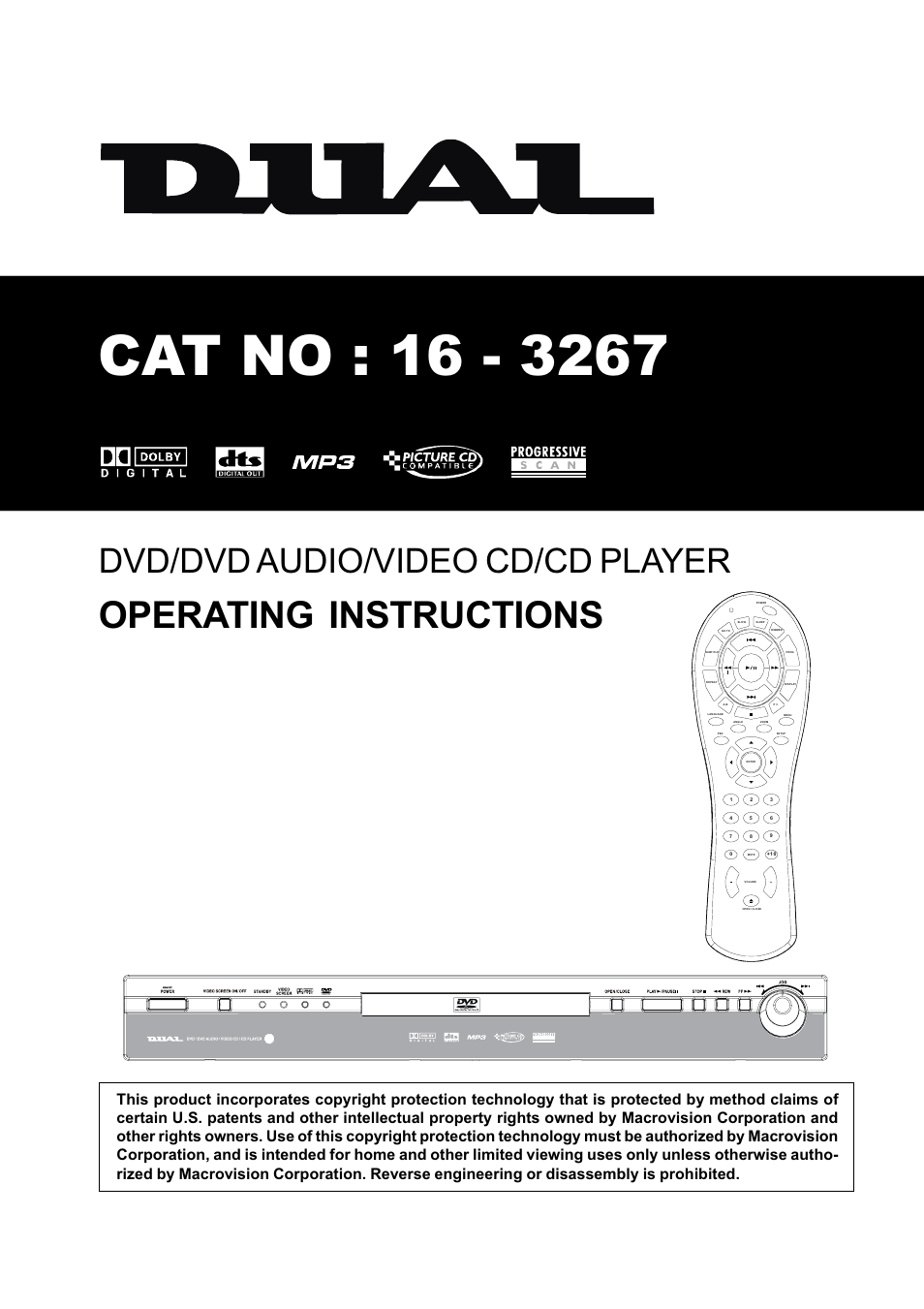 Dual 16-3267 User Manual | 25 pages