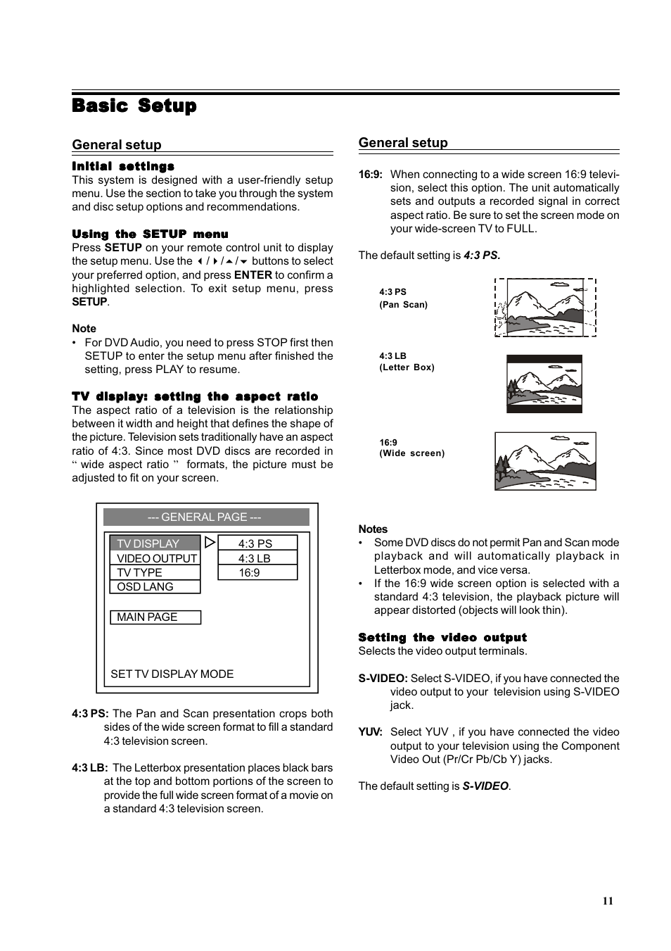 Basic setup | Dual 16-3267 User Manual | Page 11 / 25