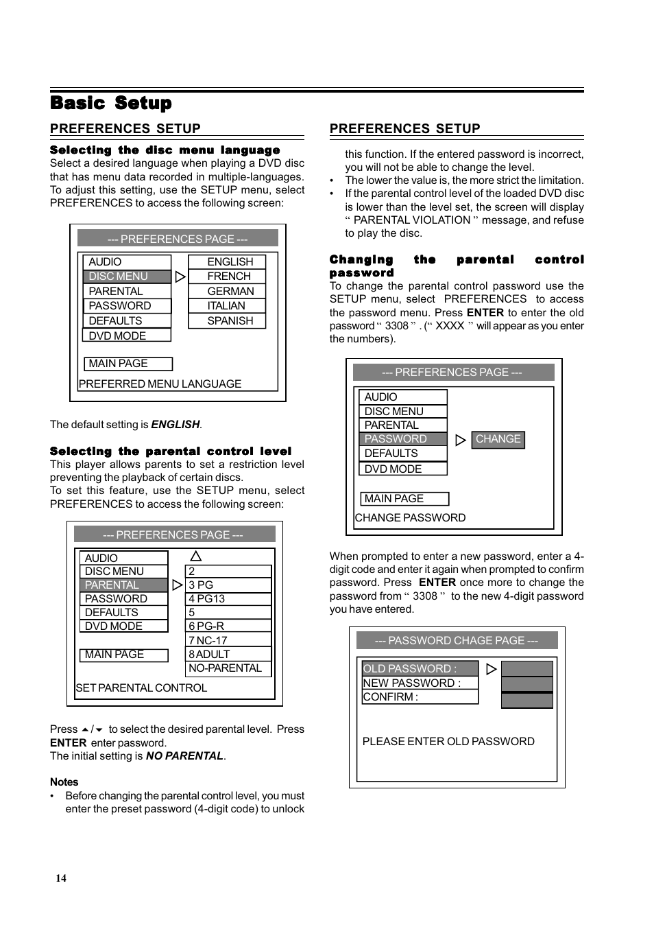 Basic setup | Dual 16-3267 User Manual | Page 14 / 25