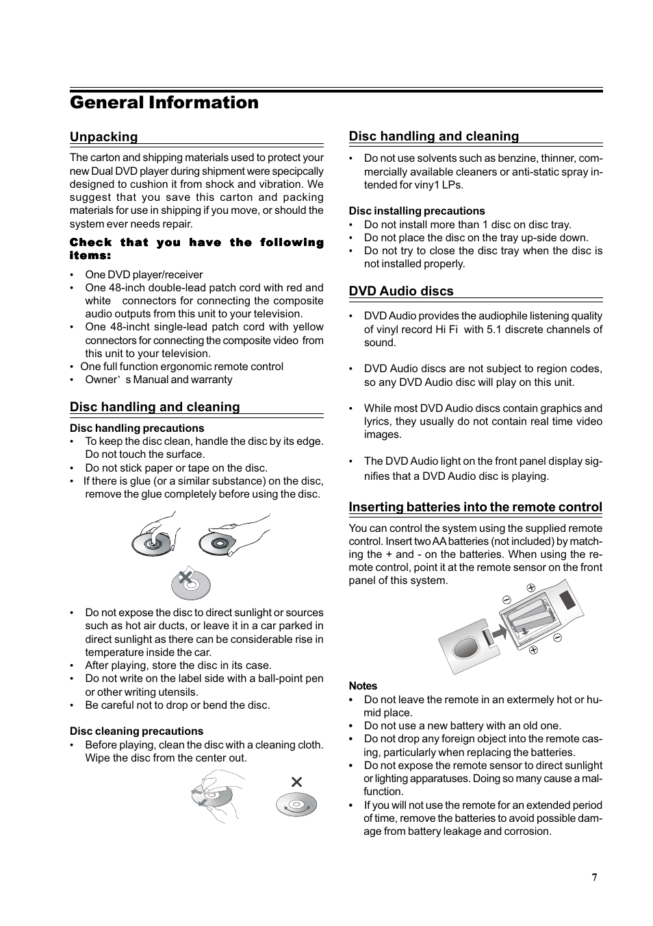 General information | Dual 16-3267 User Manual | Page 7 / 25